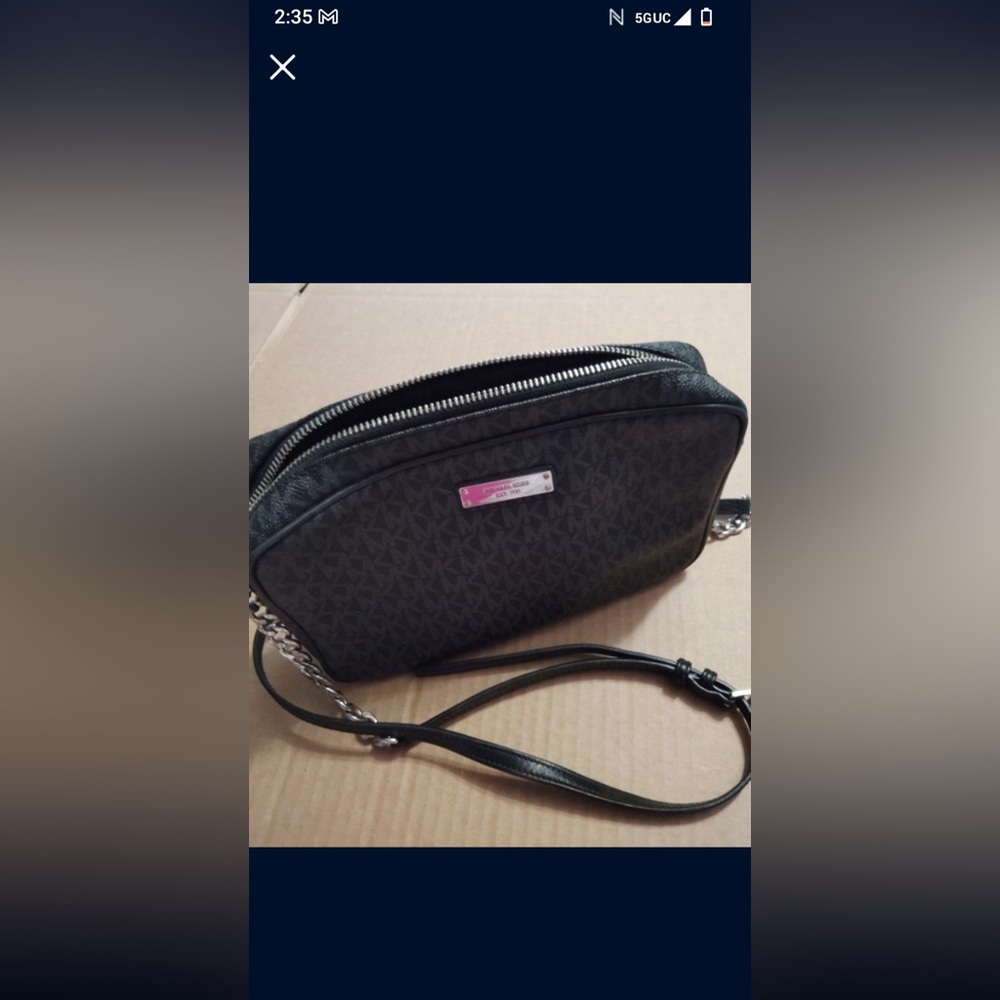 Stylish Black Crossbody Bag Micheal Kors